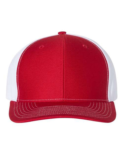 Richardson Red/ White / Adjustable Richardson 312Twill Back Trucker Cap