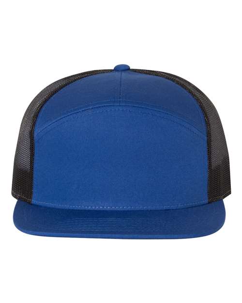 Richardson Royal/ Black / Adjustable Richardson 168 Seven-Panel Trucker Cap