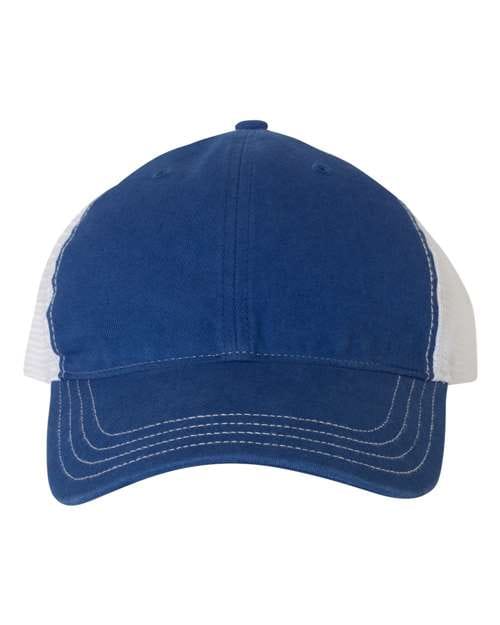 Richardson Royal/ White / Adjustable Richardson 111 Garment-Washed Trucker Cap