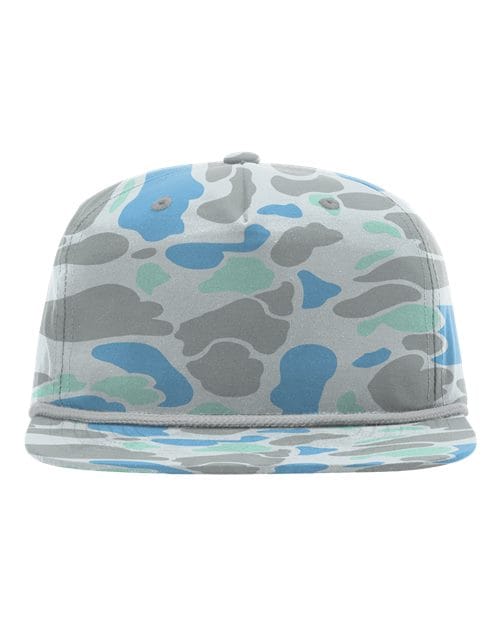 Richardson Saltwater Duck Camo/ Charcoal / Adjustable Richardson 256P Printed Umpqua Cap