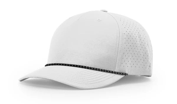 Richardson Silver/Black-Silver Richardson 355 Laser Perf Performance Rope Cap
