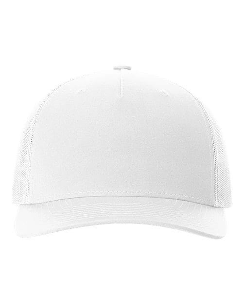 Richardson White / Adjustable Richardson 112FP Five-Panel Trucker Cap
