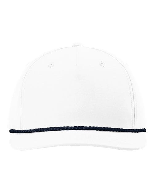 Richardson White/ Navy / Adjustable Richardson 258 Five-Panel Classic Rope Cap