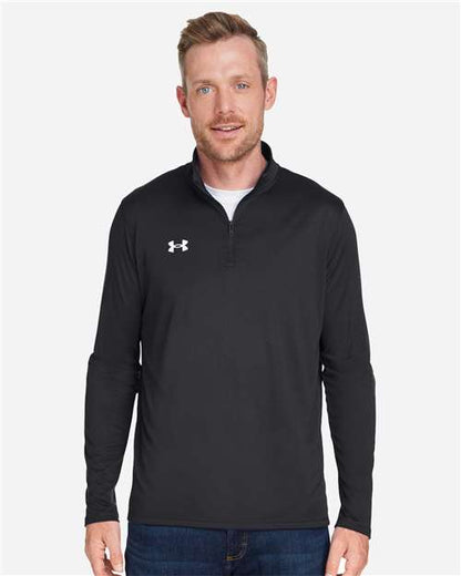 Under Armour Black/ White / S Men's Team Tech™ Quarter-Zip Pullover