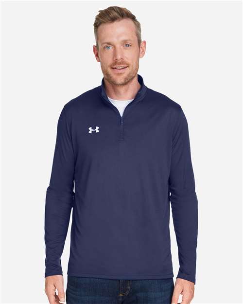 Under Armour Midnight Navy/ White / S Men's Team Tech™ Quarter-Zip Pullover