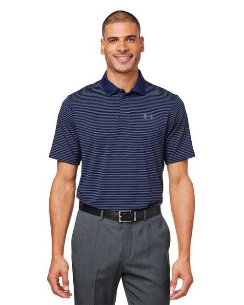 Under Armour Midnight Navy/ White / S Under Armour Men's 3.0 Striped Perf Polo
