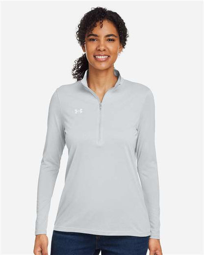 Under Armour Mod Grey Light Heather/ White / XS Women's Team Tech™ Half-Zip Pullover