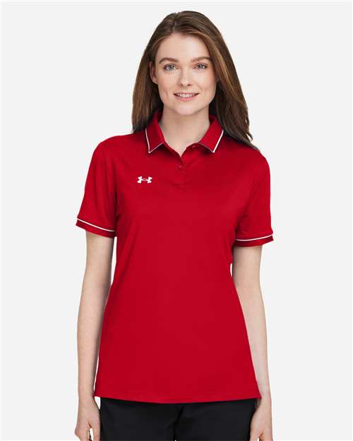 Under Armour Red/ White / XS Under Amour Women's Tipped Teams Performance Polo