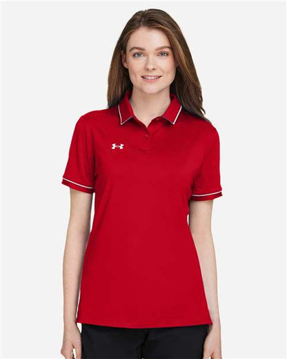 Under Armour Red/ White / XS Under Amour Women's Tipped Teams Performance Polo