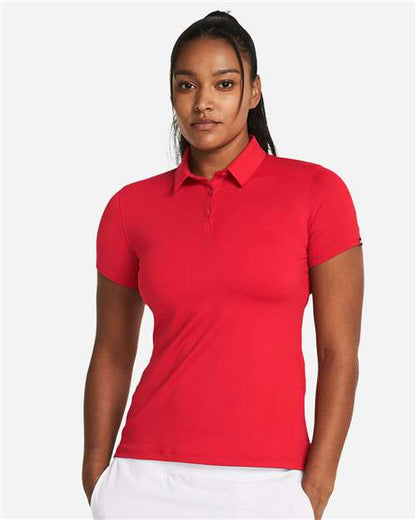 Under Armour Red/ White / XS Under Armour Women's Recycled Polo