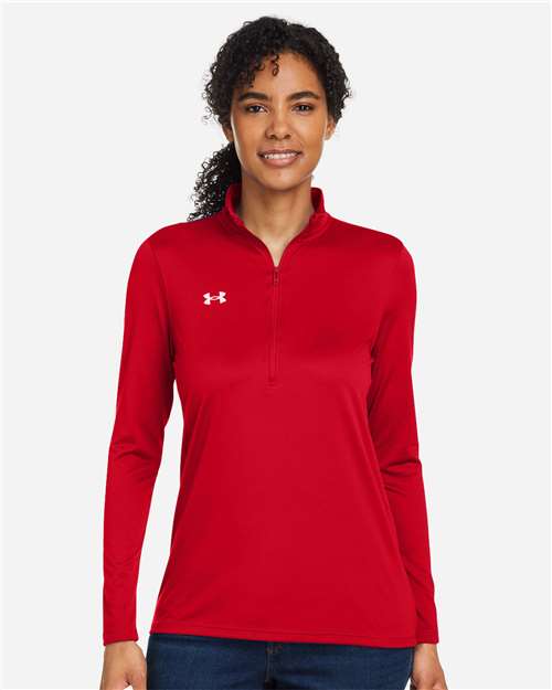 Under Armour Red/ White / XS Women's Team Tech™ Half-Zip Pullover