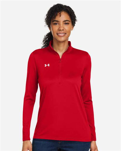 Under Armour Red/ White / XS Women's Team Tech™ Half-Zip Pullover