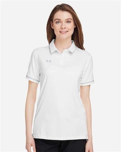 Under Armour White/ Mod Grey / XS Under Amour Women's Tipped Teams Performance Polo