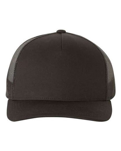 YP Classics Black / Adjustable Five-Panel Retro Trucker Cap