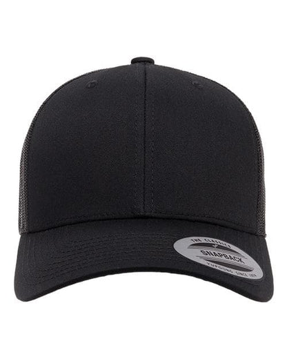 YP Classics Black / Adjustable Retro Trucker Cap