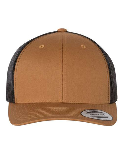 YP Classics Caramel/ Black / Adjustable Retro Trucker Cap