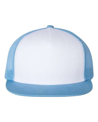 YP Classics Carolina Blue/ White/ Caroline Blue / Adjustable Five-Panel Classic Trucker Cap