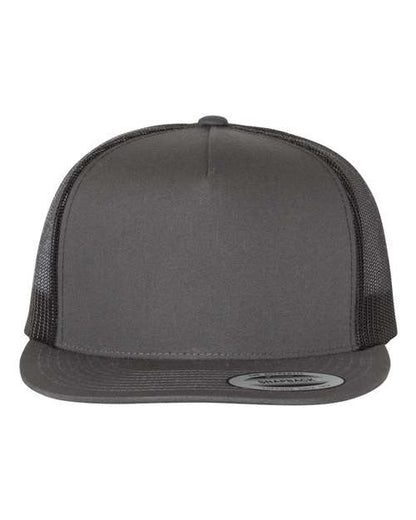 YP Classics Charcoal/ Black / Adjustable Five-Panel Classic Trucker Cap