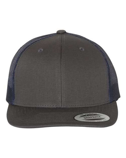 YP Classics Charcoal/ Navy / Adjustable Retro Trucker Cap