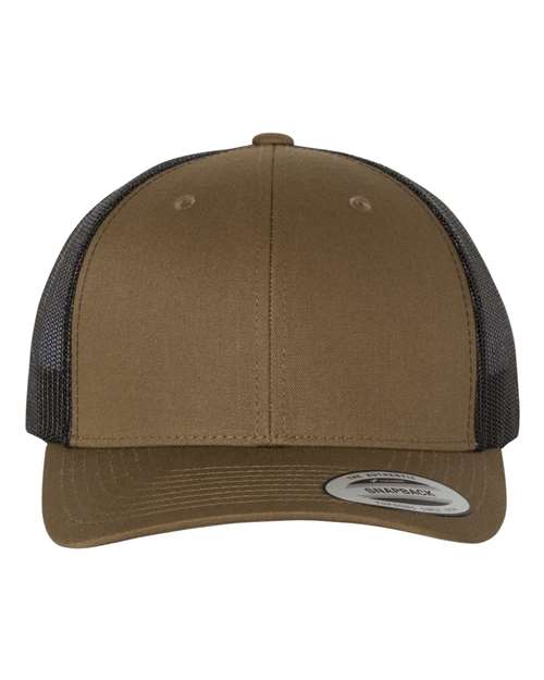 YP Classics Coyote Brown/ Black / Adjustable Retro Trucker Cap