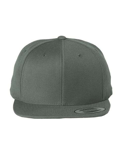 YP Classics Dark Grey / Adjustable Premium Flat Bill Snapback Cap