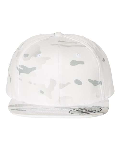 YP Classics Multicam Alpine / Adjustable Premium Flat Bill Snapback Cap