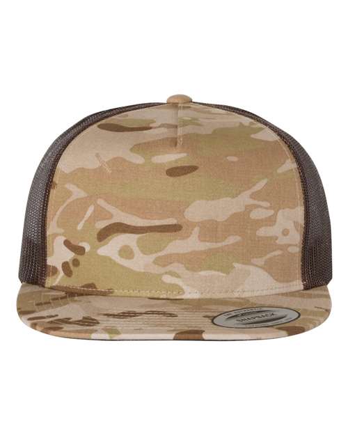 YP Classics Multicam Arid/ Brown / Adjustable Five-Panel Classic Trucker Cap