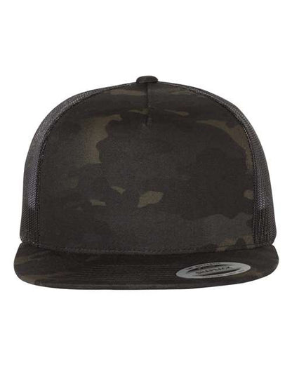 YP Classics Multicam Black/ Black / Adjustable Five-Panel Classic Trucker Cap