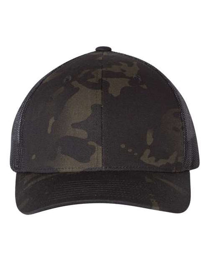 YP Classics Multicam Black/ Black / Adjustable Retro Trucker Cap