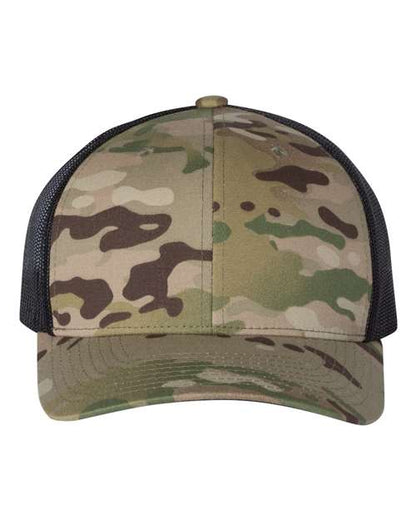 YP Classics Multicam Green/ Black / Adjustable Retro Trucker Cap