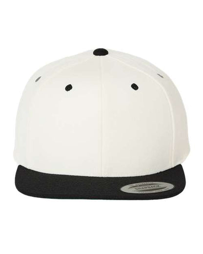 YP Classics Natural/ Black / Adjustable Premium Flat Bill Snapback Cap