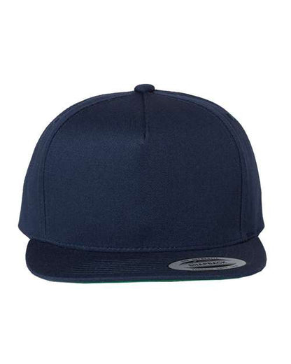 YP Classics Navy / Adjustable Five-Panel Cotton Twill Snapback Cap