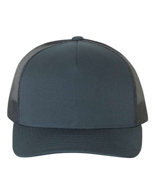 YP Classics Navy / Adjustable Five-Panel Retro Trucker Cap