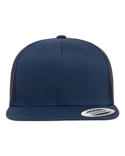 YP Classics Navy / Adjustable Retro High Profile Trucker Cap