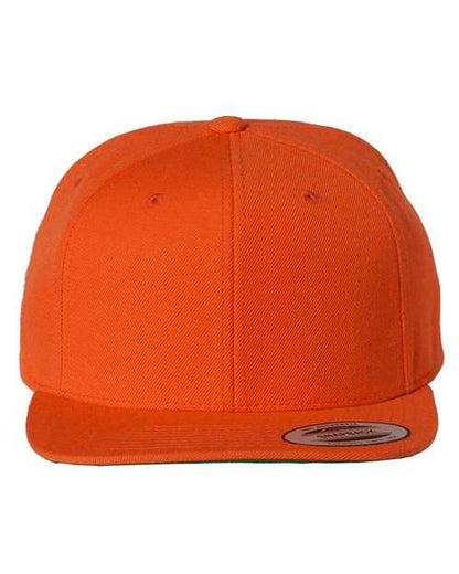 YP Classics Orange / Adjustable Premium Flat Bill Snapback Cap