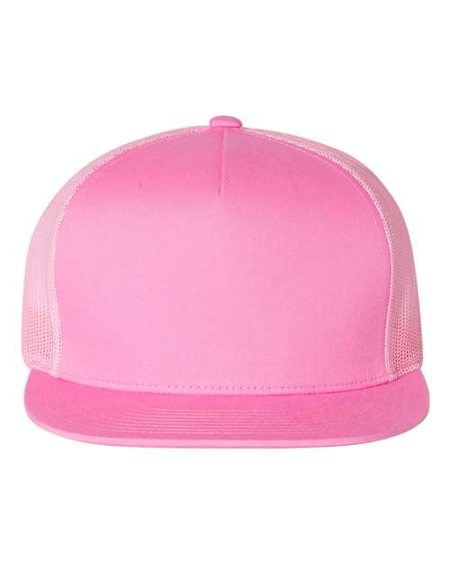 YP Classics Pink / Adjustable Five-Panel Classic Trucker Cap