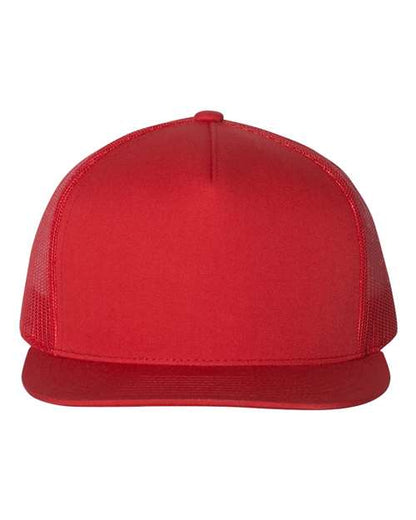 YP Classics Red / Adjustable Five-Panel Classic Trucker Cap