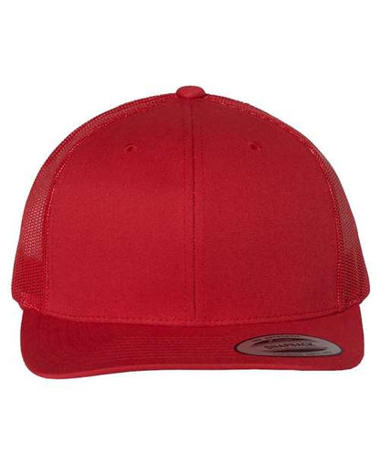 YP Classics Red / Adjustable Retro Trucker Cap