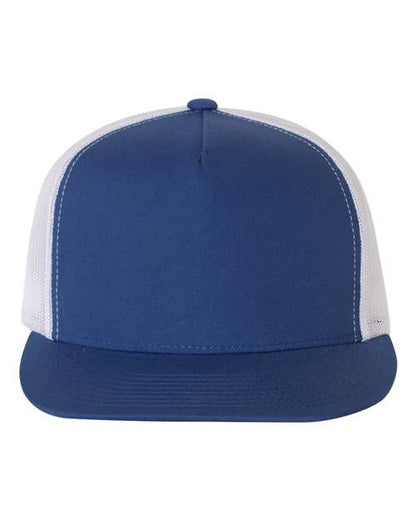YP Classics Royal/ White / Adjustable Five-Panel Classic Trucker Cap