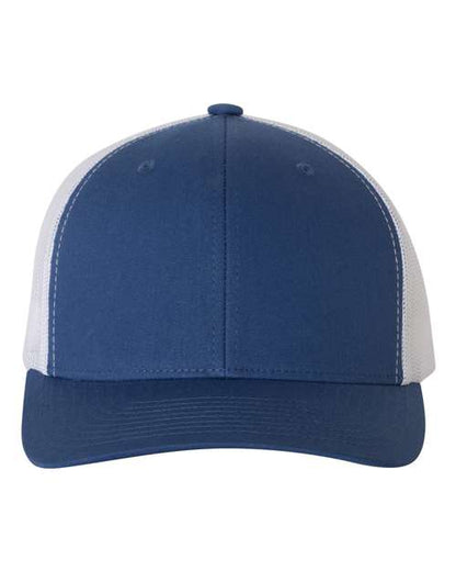YP Classics Royal/ White / Adjustable Retro Trucker Cap