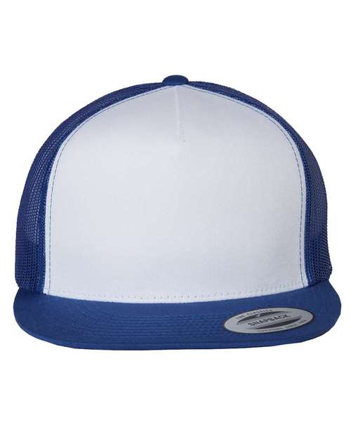 YP Classics Royal/ White/ Royal / Adjustable Five-Panel Classic Trucker Cap