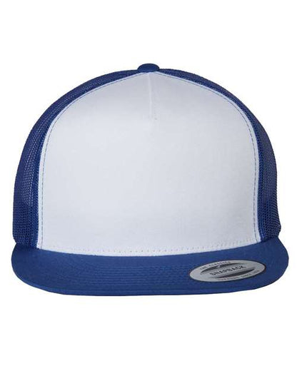 YP Classics Royal/ White/ Royal / Adjustable Five-Panel Classic Trucker Cap