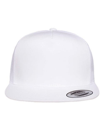YP Classics White / Adjustable Five-Panel Classic Trucker Cap