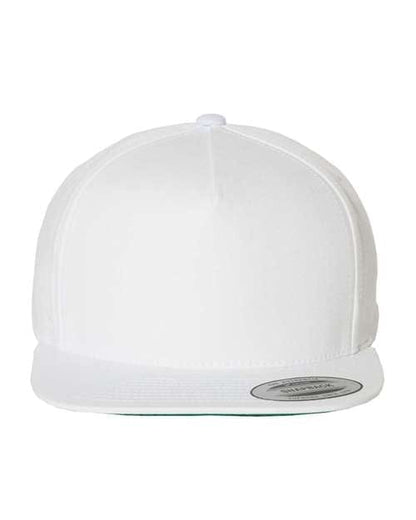 YP Classics White / Adjustable Five-Panel Cotton Twill Snapback Cap