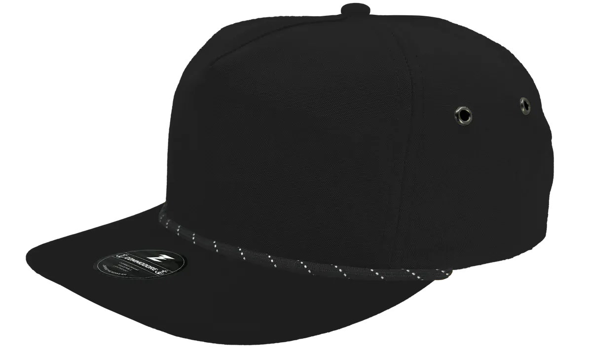 Zapped Headwear Black - Twisted rope Zapped Commodore