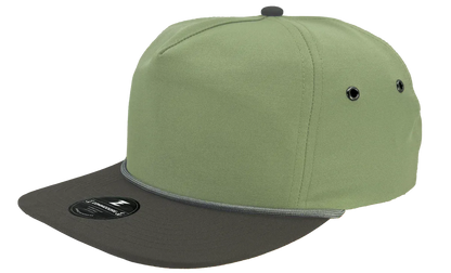 Zapped Headwear Sage Green - Charcoal bill - Grey rope Zapped Commodore